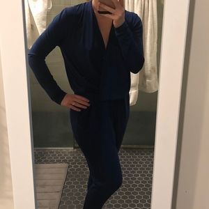 Michael Kors Long Sleeve Skinny Jumpsuit
